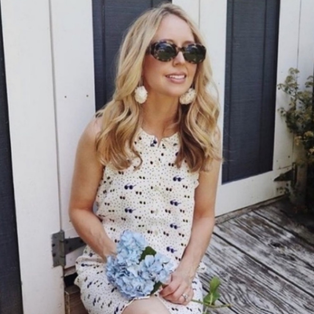 ANTHROPOLOGIE LARKE Lucretia Sunglass Print Halter Tank Dress SIZE XS